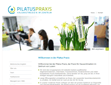 Tablet Screenshot of pilatuspraxis.ch